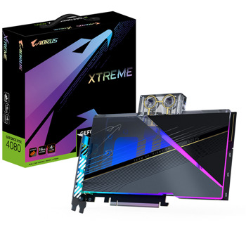 Видео карта Nvidia GF RTX 4080, 16GB, GIGABYTE AORUS XTREME WATERFORCE, PCI-E 4.0, GDDR6X, 256-bit, DisplayPort, HDMI | JAR Computers Gigabyte RTX 4080 AORUS XTREME GV-N4080AORUSX WB