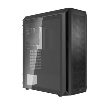 Кутия A-Data XPG Valor Air Plus, ATX/microATX/Mini-ITX, 2x USB 3.2, 4x 120mm ARGB вентилатора, с прозорец, черна, без захранване | JAR Computers A-Data Valor Air Plus Black VALORAIRPLUSMTA-BKCWW