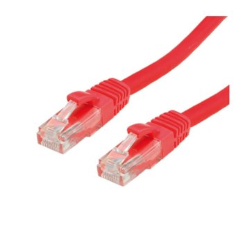 Пач кабел, Roline, UTP,Cat. 5e, AWG 24, 1m, червен | JAR Computers Roline UTP Cat.5e AWG 24 1m 21.15.0531