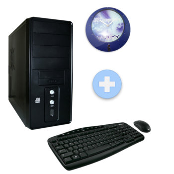 Настолен компютър PC "Баланс 2" +Подарък игра & часовник, AMD Athlon II™ X2 2.8GHz, 2GB RAM, 500GB HDD, DVDRW, ATi HD4350 512MB (DVI), SB5.1, безжична мишка & клавиатура Microsoft, 2г. гаранция | JAR Computers PC "Баланс 2" +Подарък игра & часовник