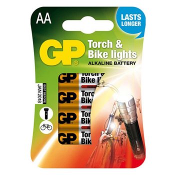 Батерии алкални GP Torch & Bike Lights AA, 1.5V