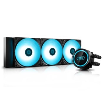 Водно охлаждане за процесор DeepCool GAMMAXX L360 v2 RGB, съвместимост със Intel LGA20XX/LGA1366/LGA115X & AMD AM4/AM3+/AM3/AM2+/AM2/FM2+/FM2/FM1 | JAR Computers DeepCool водно охлаждане GAMMAXX L360 v2 RGB