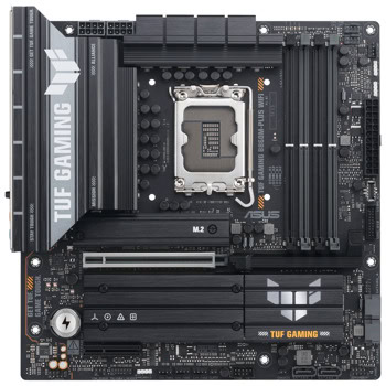 Дънна платка Asus TUF GAMING B860M-PLUS WIFI, B860, LGA1851, DDR5, PCI-E 5.0 (DP&HDMI), 4x SATA 6Gb/s, 3x M.2 slots, 1x USB 3.2 Gen 2 Type-C, Wi-Fi 7, Bluetooth 5.4, 2.5GbE LAN, Micro ATX | JAR Computers Asus TUF GAMING B860M-PLUS WIFI