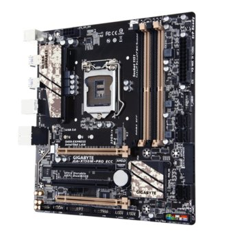 Дънна платка Gigabyte GA-X150M-PRO ECC (rev 1.0), C232, LGA1151, DDR4, PCI-E (CF), 6x SATA 6Gb/s, 1x SATA Express, 1x M.2 Socket, 4x USB 3.0, microATX | JAR Computers Gigabyte GA-X150M-PRO ECC (rev. 1.0)