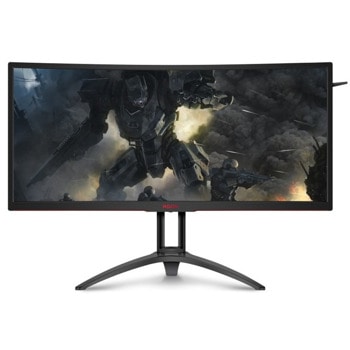 Монитор AOC AG352UCG6, 35" (88.90 cm) MVA панел, 120Hz, WQHD, 4ms, 2500 :1, 300cd/m2, DisplayPort, HDMI | JAR Computers AOC AG352UCG6
