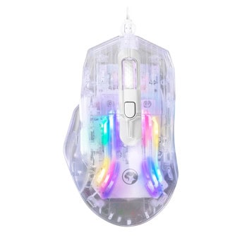 Мишка Marvo M413, оптична (7200 dpi), USB, прозрачна, гейминг, 6 бутона, RGB подсветка | JAR Computers Мишка Marvo M413