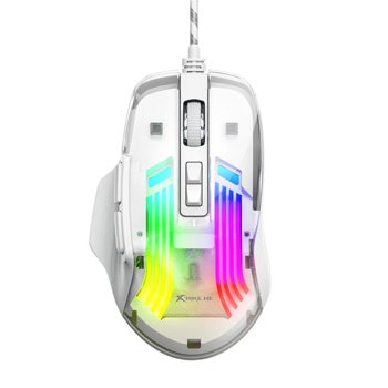 Мишка Xtrike ME GM-319, оптична (7200 dpi), USB, бяла, гейминг, 7 бутона, RGB подсветка | JAR Computers Мишка Xtrike ME GM-319