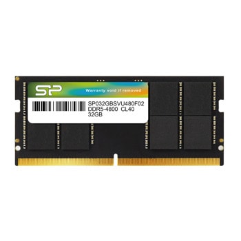 Памет 32GB DDR5 4800MT/s, SO-DIMM, Silicon Power SP032GBSVU480F02, 1.1V | JAR Computers Silicon Power SP032GBSVU480F02 32GB DDR5 4800MHz