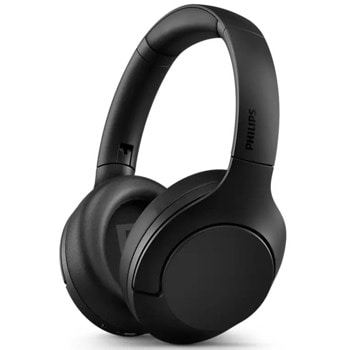 Слушалки Philips TAH8506BK/00, безжични, Bluetooth, 40mm драйвери, до 45 часа време на работа, ANC, черни | JAR Computers Philips TAH8506BK/00