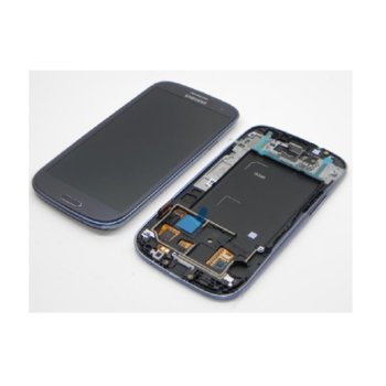 Samsung Galaxy S3, LCD with touch and frame, blue