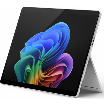 Хибриден лаптоп Microsoft Surface Pro 11 (ZIA-00006)(сребрист), дванадесетядрен Qualcomm Snapdragon X Elite X1E-80-100 3.4/4.0 GHz, 13" (33.02 cm) 3K OLED PixelSense Flow Touch Glare Display, 16GB LPDDR5X, 512GB SSD, 2x USB4, Windows 11 Home | JAR Computers Microsoft Surface Pro 11 ZIA-00006