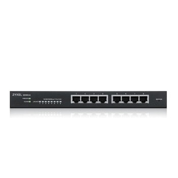 Суич Zyxel GS1915-8, 1000Mbps, 8 порта, 8x 10/100/1000Base-T | JAR Computers Zyxel GS1915-8