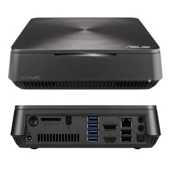 Настолен компютър Asus VivoPC VM62 G30M, дву-ядрен Intel Core i3-4030U 1.9 GHz, 4GB RAM DDR3, 500GB SATA HDD, Intel HD Graphics 4400, Lan1000, Wireless 802.11ac, Bluetooth 4.0, Card Reader, клавиатура & мишка, вградени колонки, без ОС | JAR Computers ASUS VIVOPC VM62 G030M