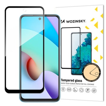 Протектор от закалено стъкло /Tempered Glass/ Wozinsky Full Glue 3D Tempered Glass, за Xiaomi Redmi 10, черен/прозрачен | JAR Computers Wozinsky Full Glue 3D за Xiaomi Redmi 10