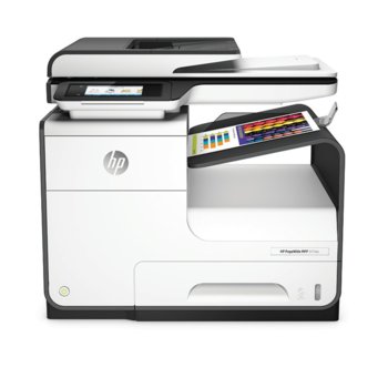 Мултифункционално мастиленоструйно устройство HP PageWide 377dw, цветен, принтер/скенер/копир/факс, 2400x1200 dpi, 45стр/мин, LAN, USB, A4 | JAR Computers HP PageWide MFP 377dw (J9V80B)