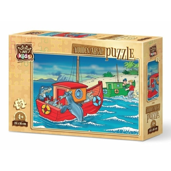Дървен детски пъзел Art Puzzle Щастливо тюленче, 25 части | JAR Computers Дървен пъзел Art Puzzle Щастливо тюленче 25 части