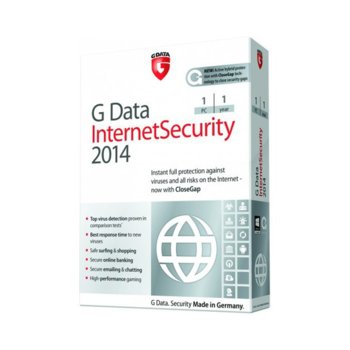 G Data InternetSecurity 2014 3PC 1 year