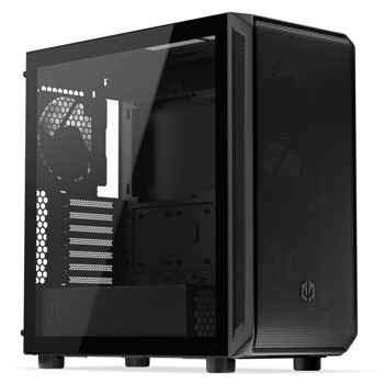 Кутия Endorfy Arx 700 Air, ATX/mATX/mini-ITX, 1x USB-C, 2x USB-A, вкл. 4x Stratus 140 PWM вентилатора, с прозорец, черна, без захранване | JAR Computers Кутия Endorfy Arx 700 Air