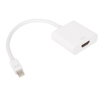 Преходник VCom CG611, Mini DisplayPort(м) към HDMI(ж), бял | JAR Computers VCom Mini DisplayPort(м) към HDMI(ж) CG611-0.15m