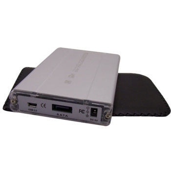 Кутия 2.5" (6.35 cm) SАTА, USB2.0 & eSATA, захранване през USB | JAR Computers Кутия 2.5" (6.35 cm) SАTА
