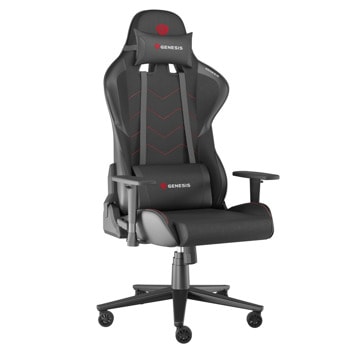 Геймърски стол Genesis NITRO 550 G2 Black, до 150кг., еко кожа, газов амортисьор клас 4, метална основа, черен | JAR Computers Genesis NITRO 550 G2 BLACK NFG-2068