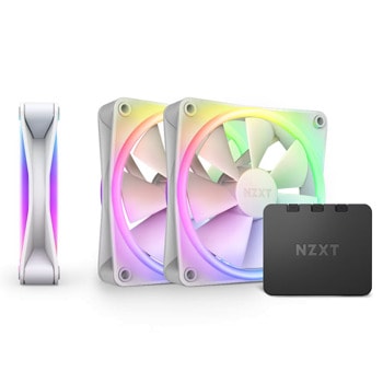 Вентилатори NZXT F120 RGB Duo бели 3 броя