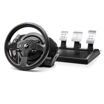 Волан с педали Thrustmaster Racing T300 RS GT, 1080° градусово въртене, Force Feedback реализъм, Quick Release система, метални педали, за PC/PS3/PS4 | JAR Computers Thrustmaster Racing T300 RS GT
