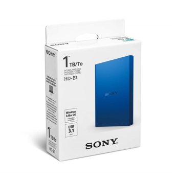 Sony External HDD 1TB HD-B1LEU Blue