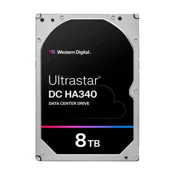 Твърд диск 8TB, Western Digital Ultrastar DC HA340, SATA 6Gb/s, 7200 rpm, 256MB, 3.5"(8.89 cm) | JAR Computers WD Ultrastar DC HA340 8TB WUS721208BLE6L4