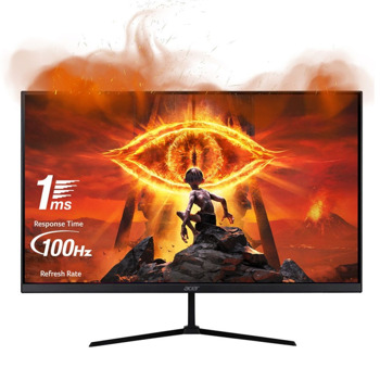 Монитор Acer Nitro QG240YH3bix (UM.QQ0EE.301), 23.8" (60.45cm) VA панел, 100Hz, Full HD, 1ms, 100 000 000:1, 250cd/m2, VGA, HDMI | JAR Computers Acer Nitro QG240YH3bix UM.QQ0EE.301