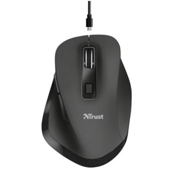 Мишка Trust Fyda (23804), оптична, 2400 dpi, безжична, USB, черна, до 10м работно разстояние | JAR Computers Trust Fyda 23804