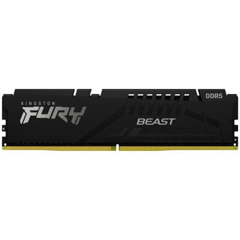 Памет 16GB DDR5 6000MT/s, Kingston Fury Beast Black, KF560C30BBE-16, 1.4V | JAR Computers Kingston Fury Beast White 16G DDR5 EXPO KF560C30BB