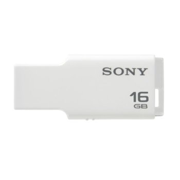 Памет 16GB USB Flash Drive, Sony Tiny, USB 2.0, бяла | JAR Computers Sony 16GB Tiny White