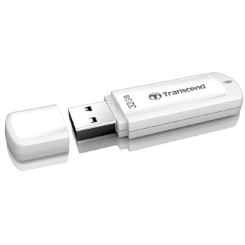 Памет 32GB USB Flash Drive, Transcend JetFlash 370, USB 2.0, бяла | JAR Computers Transcend 32GB JetFlash 370