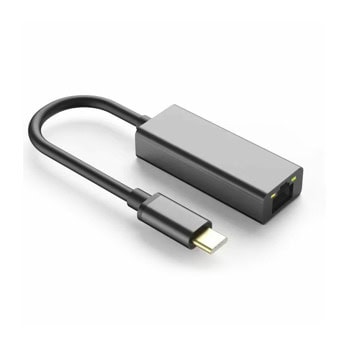 DeTech USB-C to RJ-45 Grey 17830