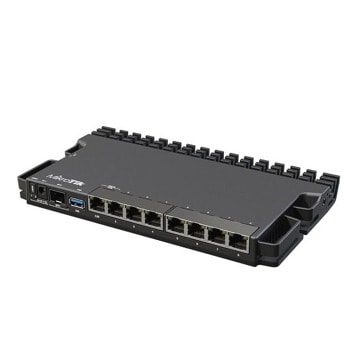 Рутер Mikrotik RB5009UG+S+IN, 7х LAN 10/100/1000, 1x LAN 2.5 Gbps, 1х 10 Gbps SFP+, 1GB RAM, 1GB Flash памет, PoE, USB image
