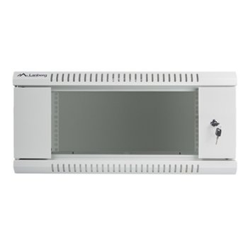Комуникационен шкаф Lanberg WF01-6404-10S, 19", 4U, 600 x 450 x 285, сив | JAR Computers Lanberg WF01-6404-10S