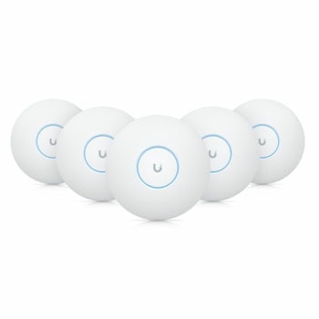 Точка за достъп Ubiquiti U7-Pro-5, 9335Mbps, 2.4GHz (688Mbps)/ 5GHz (2882Mbps)/ 6GHz (5765Mbps), 1x 10/100/2500 LAN PoE+, 2x вътрешни антени, 5бр. | JAR Computers Ubiquiti U7 Pro 5бр.