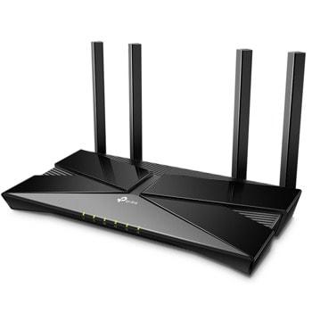 Рутер TP-Link Archer AX23 AX1800, 1800Mbps, 2.4GHz 574Mbps/5GHz 1201Mbps, Wireless AX, 4x 10/100/1000Mbps, 1x WAN, 4 външни антени image
