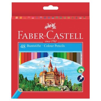 Faber-Castell Цветни моливи Замък 48 цвята