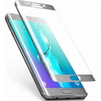 3D Протектор от закалено стъкло /Tempered Glass/ за Samsung Galaxy S6 Edge, извити ръбове, сиво | JAR Computers Протектор от закалено стъкло Samsung S6 Edge