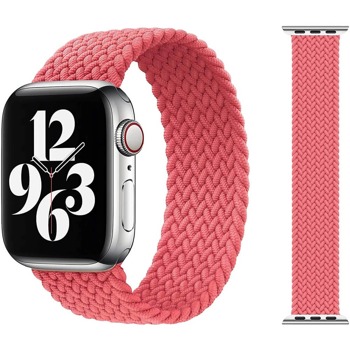 Каишка Sdesign Braided SoloLoop Band (SDLOOP-BPK-44), текстилна, за смарт часовник Apple Watch 42/44mm, розова | JAR Computers Sdesign Braided SoloLoop Band SDLOOP-BPK-44