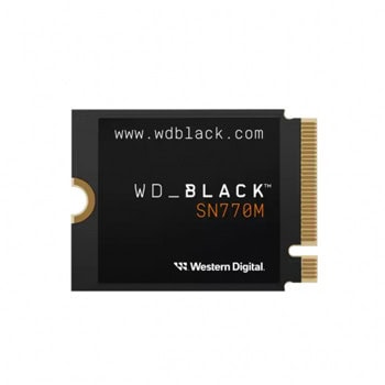 Памет SSD 500GB Western Digital WD_BLACK SN770M (WDS500G3X0G-00CHY0), NVMe, M.2 (2230), скорост на четене до 5000MB/s, скорост на запис до 4000MB/s | JAR Computers Western Digital WD_BLACK SN770M 500GB WDS500G3X0G