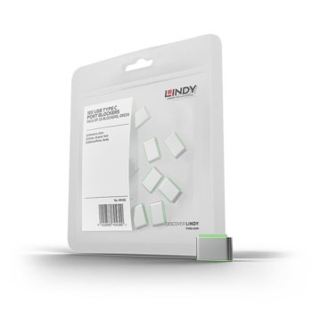 Блокери Lindy 40438, за заключваща система USB Port, 10 бр. (без ключ) | JAR Computers USB Type-C Blocker LNY-40438