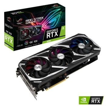 Видео карта Nvidia GF RTX 3060, 12GB, Asus ROG Strix V2 OC, PCI-E 4.0, GDDR6, 192-bit, DisplayPort, HDMI | JAR Computers Asus ROG-STRIX-RTX3060-O12G-V2-GAMING