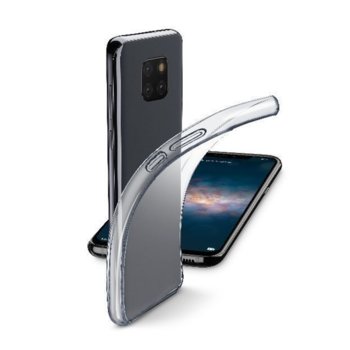 Калъф за Huawei Mate 20 Pro, силиконов, Cellularline Fine, прозрачен | JAR Computers Прозрачен калъф Fine за Huawei Mate 20 Pro