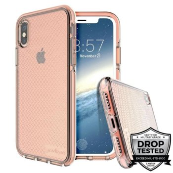 Калъф за Apple iPhone XS, хибриден, Prodigee Safetee IPH8-SAFE-RSE, удароустойчив, розов | JAR Computers Prodigee Safetee case for Apple iPhone XS pink