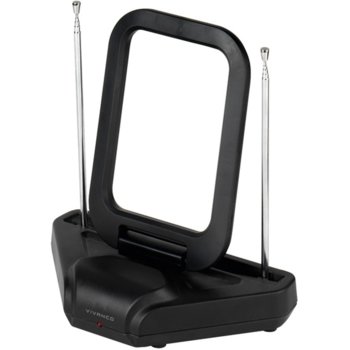 Вътрешна антена Vivanco 38883, DVB-T, DVB-T2, DA | JAR Computers Vivanco 38883 Full HD вътрешна антена регулируема