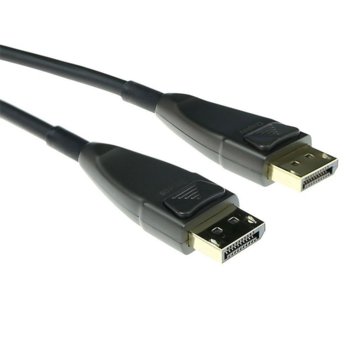 Кабел ACT AK4031, от DisplayPort(м) към DsiplayPort(м), 15m, 4K@60Hz4:4:4, HDCP 1.1 и HDCP 1.3, черен | JAR Computers ACT DisplayPort m - DisplayPort m AK4031 15m