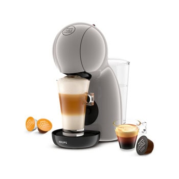 Кафемашина на капсули Krups NESCAFE Dolce Gusto Piccolo XS, 1600W, 15bar, 0.8l вместимост на резервоара за вода, сива | JAR Computers Krups NESCAFE Dolce Gusto Piccolo XS Grey KP1A3AF0
